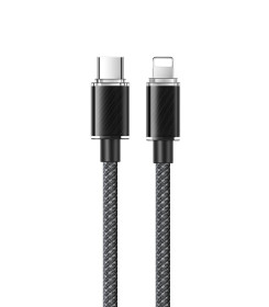 Type-C to Lightning Transparent 36W Data Cable 1.2m